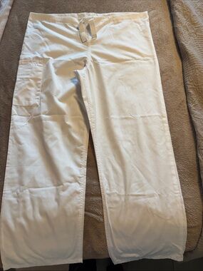 Cherokee Women’s Straight Leg White Scrub Pants